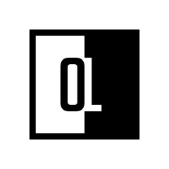 initial square half logo