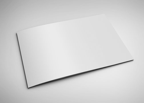 brochure isolated on white background