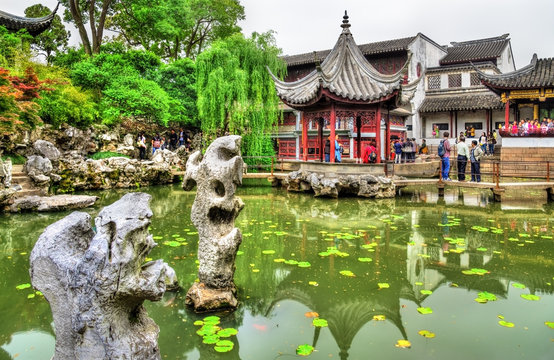 Fototapeta The Lion Grove Garden, a UNESCO heritage site in China