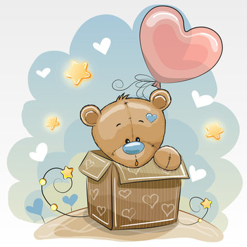 Birthday card with Cute Bear