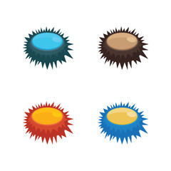 Illustration of a close up sea urchin