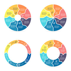 Circular arrows for infographics.