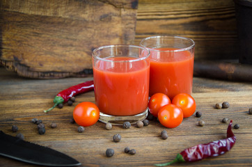 tomato juice pepper cherry