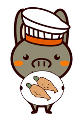 イタリア料理と動物シリーズ