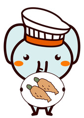 イタリア料理と動物シリーズ