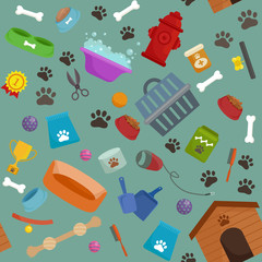 Pet shop, dog goods and supplies, store products for care