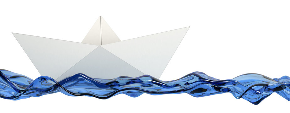 origami, paper boat