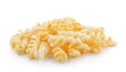 Spiral Potato snack isolate on white
