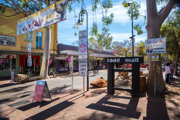 Todd Mall in Alice Springs