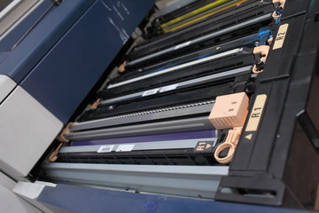 Toner cartridge in the industrial printer