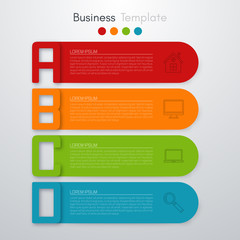 Stock vector business infographics
