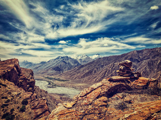 Spiti valley in Himalayas