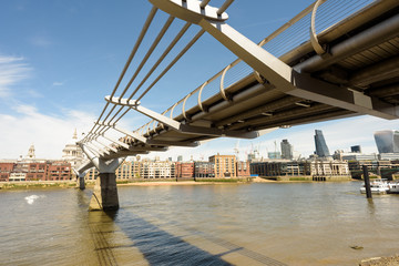 London Millennium Bridge in London