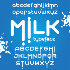 Milk Font set