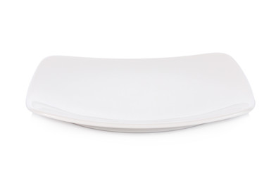 Empty plate isolated on a white background