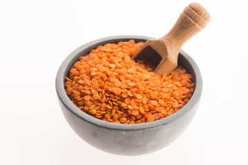 Lentils Isolated on White Background