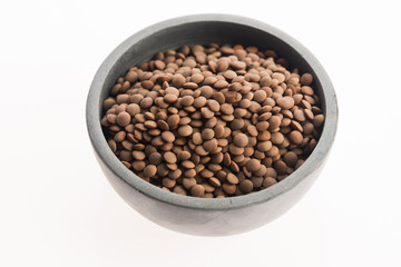 Fototapeta premium Lentils Isolated on White Background