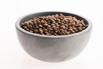 Lentils Isolated on White Background