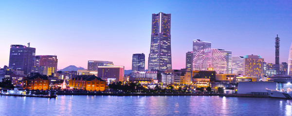 Plakat 横浜の夕景