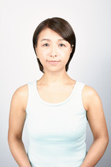 Fototapeta premium 肌の綺麗なミドル女性