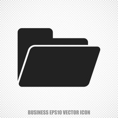 Finance vector Folder icon. Modern flat design.