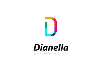 Obraz premium letter D logo Template for your company