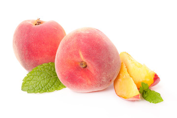 peach isolated on white