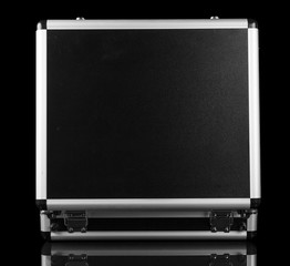 Obraz premium Indoor case with professional make-up isolated on ablack background.