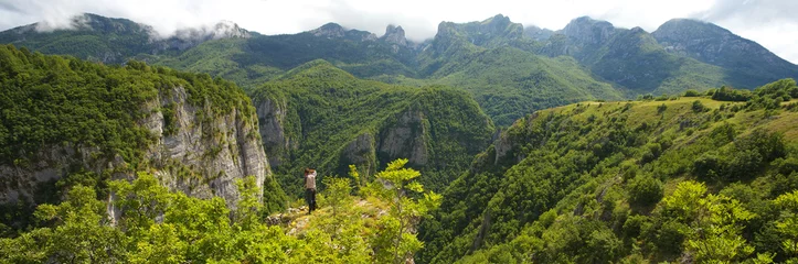 Crédence de cuisine en verre imprimé Canyon Landscape of Montenegro