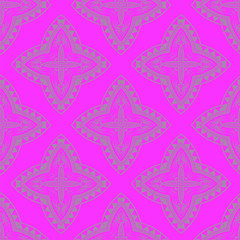 Texture on Blue. Element for Design. Ornamental Backdrop. Pattern Fill. Ornate Floral Decor for Wallpaper. Traditional Decor on Pink Background