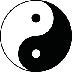 Yin Yan symbol - obrazy, fototapety, plakaty