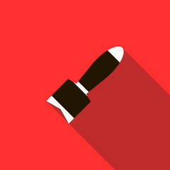 Air bomb icon, flat style