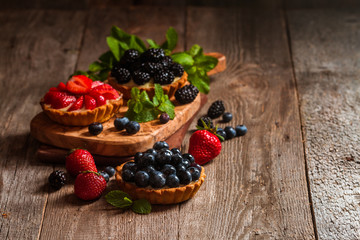 Fresh homemade berrie tarts