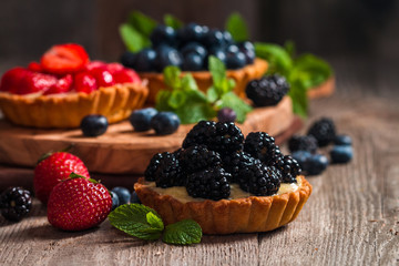 Fresh homemade berrie tarts