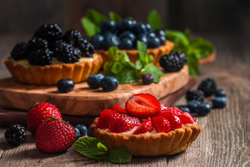 Fresh homemade berrie tarts