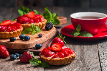 Fresh homemade berrie tarts