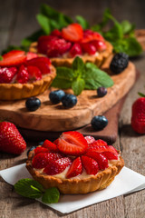 Fresh homemade berrie tarts