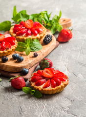 Fresh homemade berrie tarts