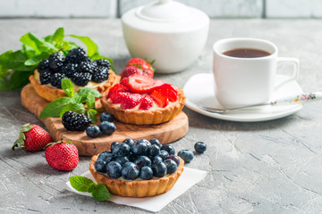 Fresh homemade berrie tarts