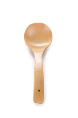 Wooden spoon isolated on white