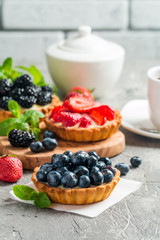 Fresh homemade berrie tarts