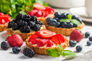 Fresh homemade berrie tarts