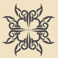 ornament In flower style