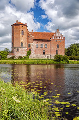 Fototapeta na wymiar Torups Castle with Reflection