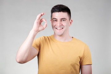 Man showing ok sign