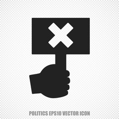 Politics vector Protest icon. Modern flat design.