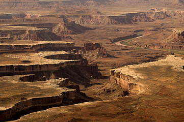 Obraz na płótnie Canvas A beautiful view to the Canyonlands National park,Islans in the Sky area,Utah.