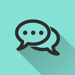 Chatting vector icon.