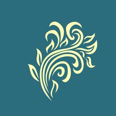 vector ornament In flower style