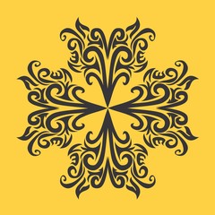 vector ornament In flower style